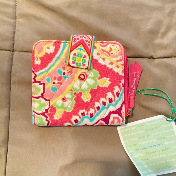 Vera Bradley Mini Zip Wallet Set. NWT. Tropical Flora - Picture 6 of 11